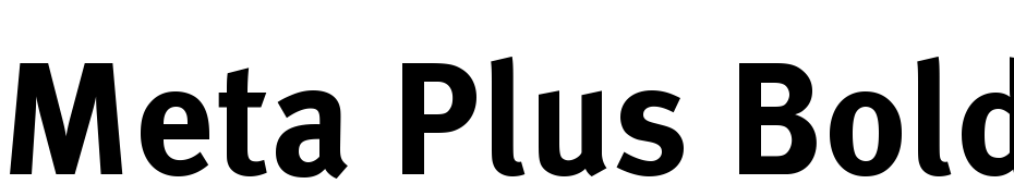 Meta Plus Bold cкачати шрифт безкоштовно